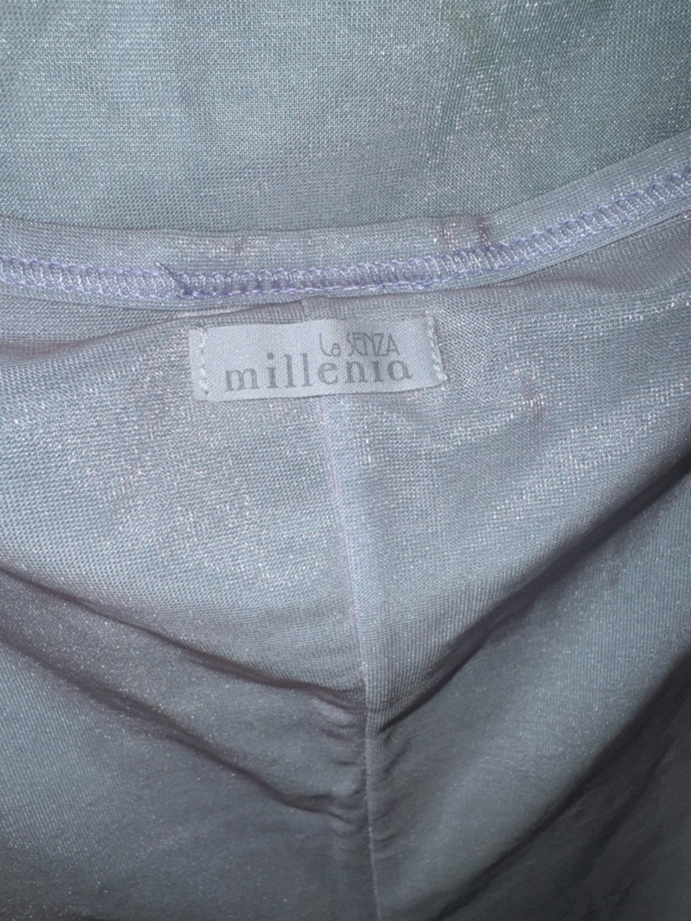 Vintage 90s La SENZA Millenia Lavender Shimmer Mini Lingerie Dress - Picture 4 of 5